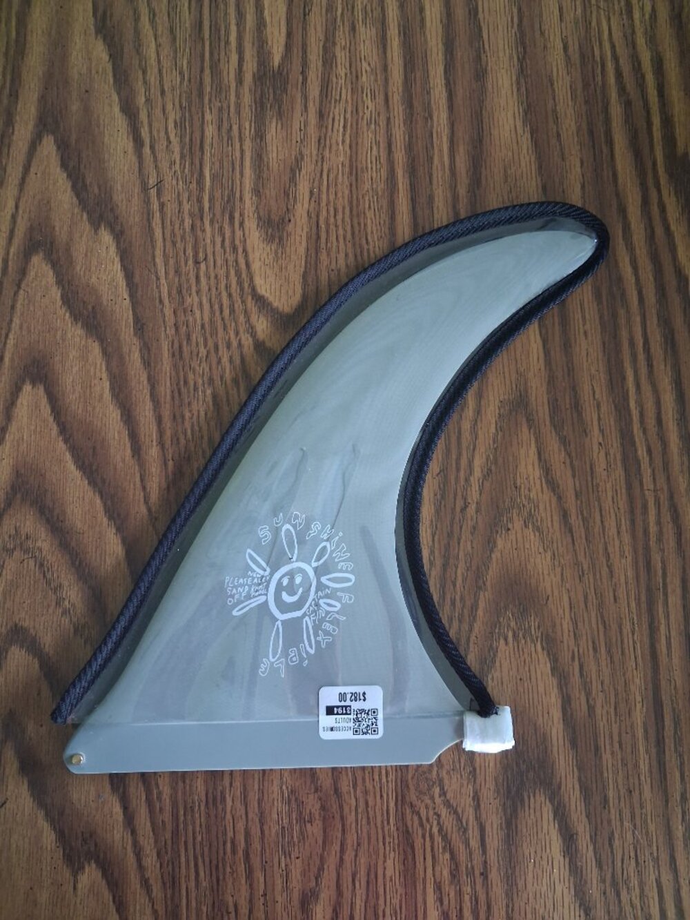 NIP Captain Fin Alex Knost 10" Grey Sunshine Single Fiberglass Fin Surfboard